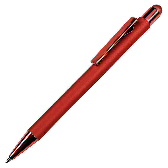 Ручка шариковая FACTOR COLOR со стилусом красный HG-40406/08 фото 1