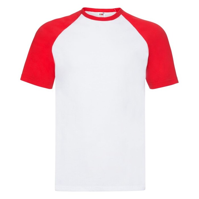 Футболка мужская SHORT SLEEVE BASEBALL T 160 красный, белый HG-610260.WM/2XL фото 1