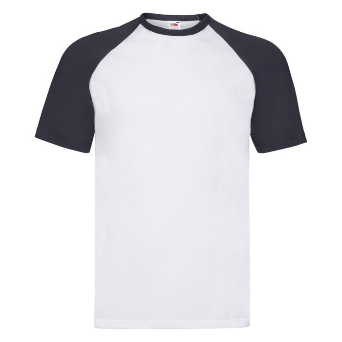 Футболка мужская SHORT SLEEVE BASEBALL T 160 темно-синий, белый HG-610260.we/2xl фото 1