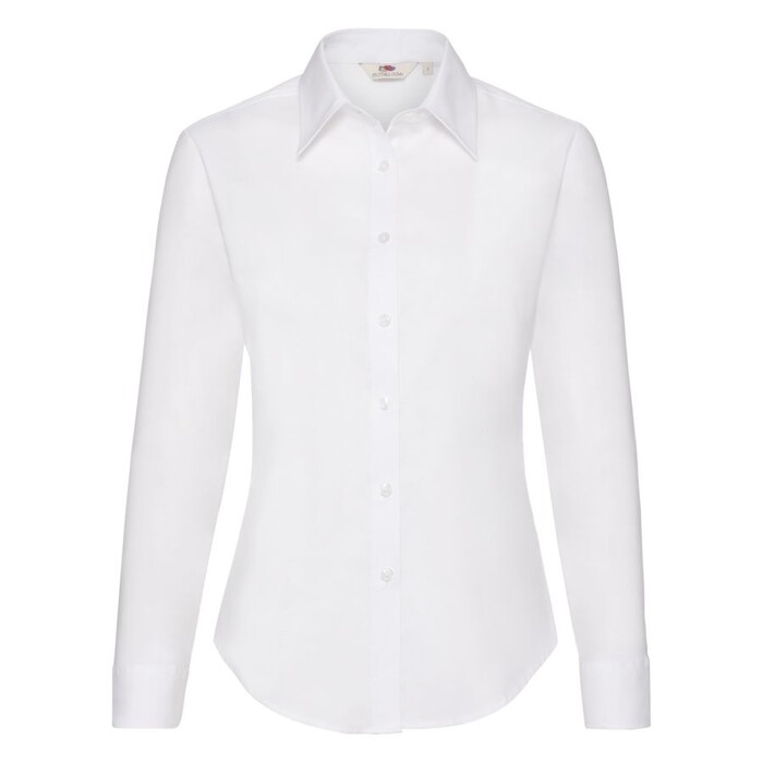 Рубашка женская LONG SLEEVE OXFORD SHIRT LADY-FIT 130 белый HG-650020.30/l фото 1