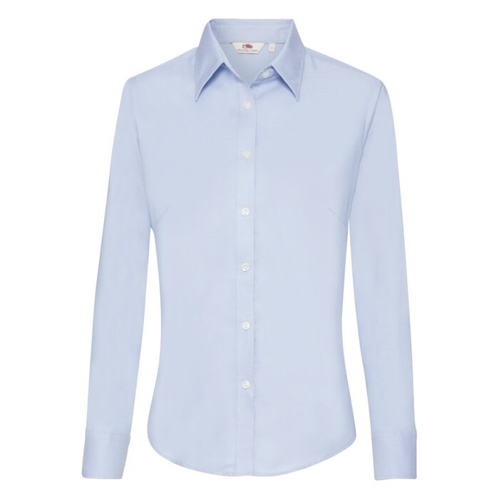 Рубашка женская LONG SLEEVE OXFORD SHIRT LADY-FIT 135 голубой HG-650020.od/l фото 1