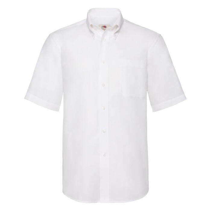 Рубашка мужская SHORT SLEEVE OXFORD SHIRT 130 белый HG-651120.30/l фото 1