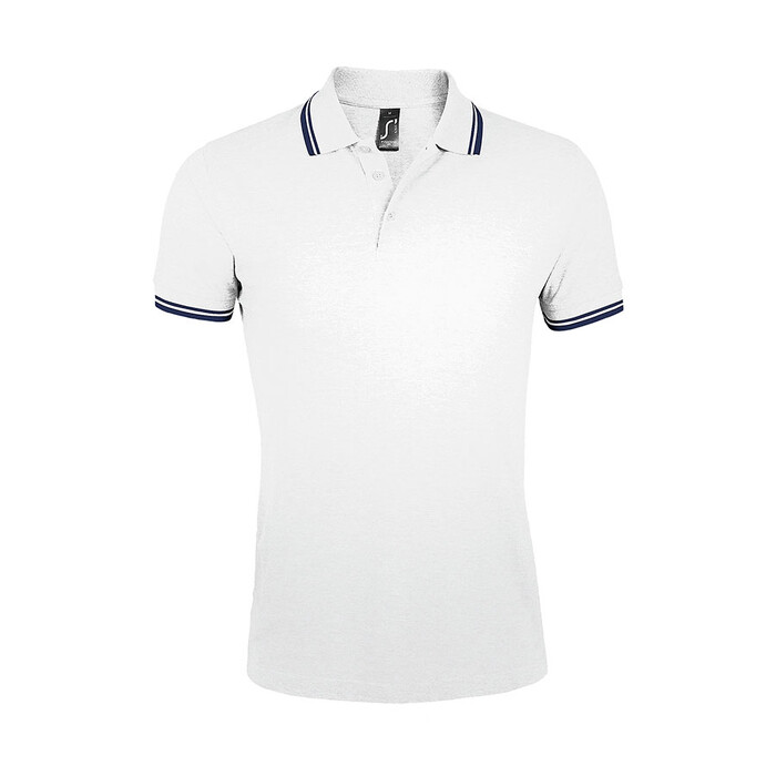 Поло мужское PASADENA MEN 200 белый, темно-синий HG-700577.904/2xl фото 1