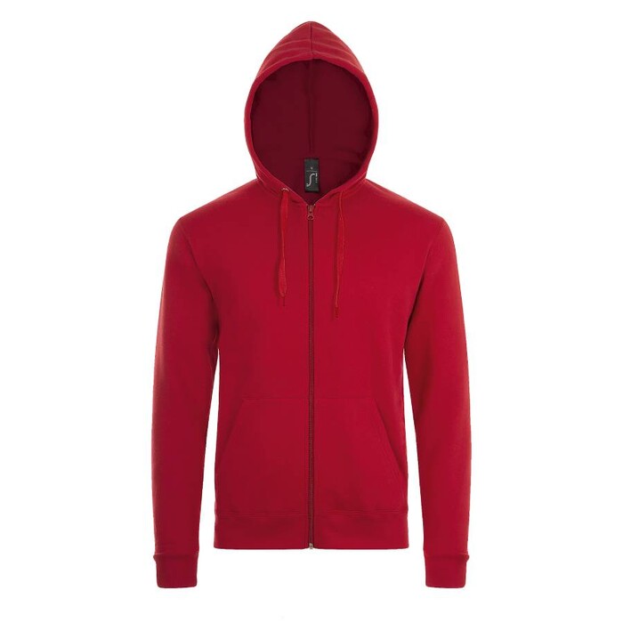 Толстовка худи унисекс на молнии STONE 260 красный HG-701714.145/2XL фото 1