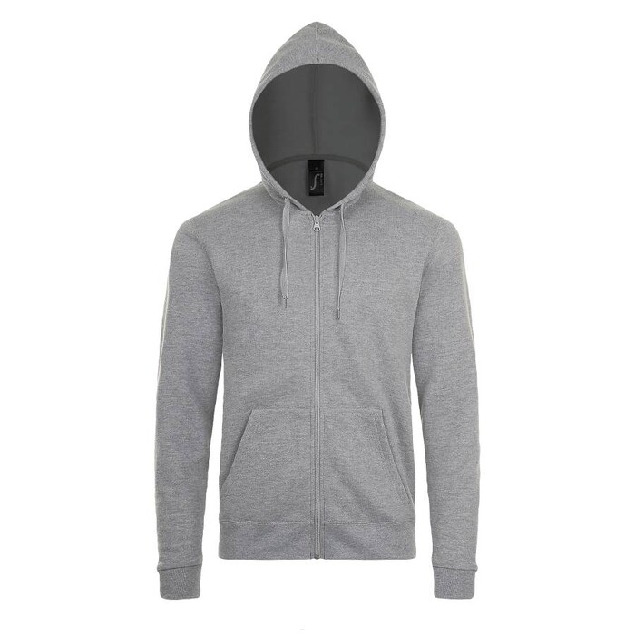 Толстовка худи унисекс на молнии STONE 260 серый меланж HG-701714.360/2XL фото 1