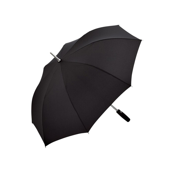 Зонт-трость 7560 Alu с деталями из прочного алюминия, полуавтомат, черный OA-100015 фото 1