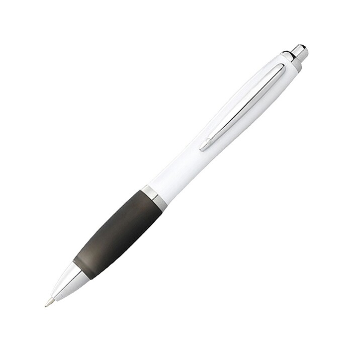 Шариковая ручка Nash белый/черный/серебристый OA-10690003 фото 1