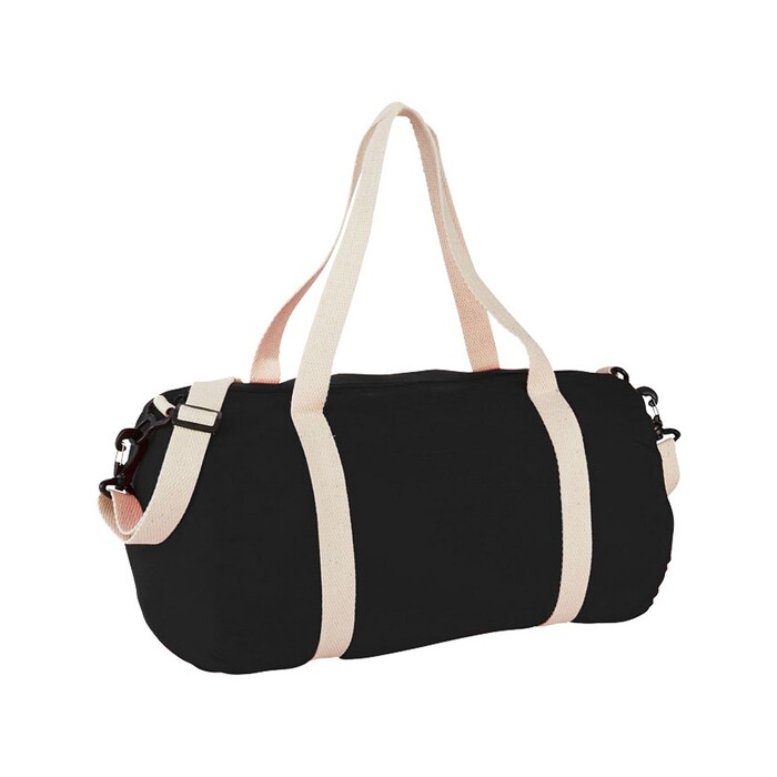 Хлопковая сумка Barrel Duffel, черный/бежевый OA-12019500 фото 1