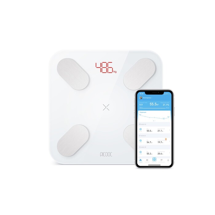 Умные диагностические весы Picooc Mini Pro V2 (6924917717377), белый OA-15131 фото 1