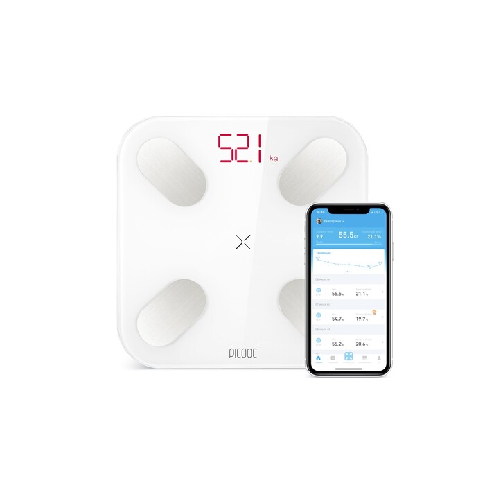 Умные диагностические весы Picooc Mini White V2 (6924917717360), белый OA-15135 фото 1