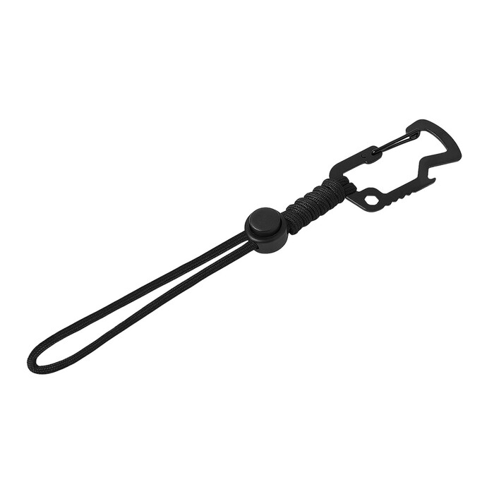 Брелок-шнурок "Spanner" с карабином с открывашкой для бутылок и ключом-шестигранником, черный OA-180964 фото 1