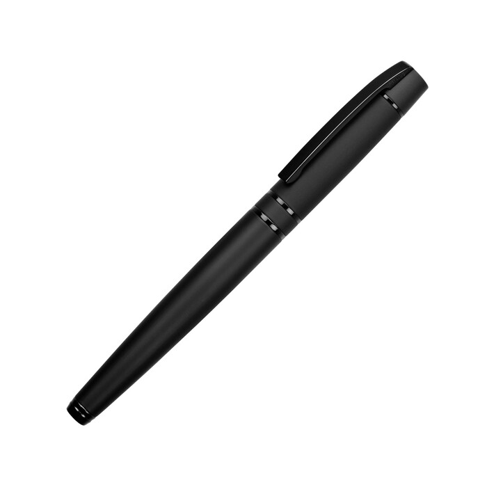 Ручка металлическая роллер Uma «VIP R GUM» soft-touch с зеркальной гравировкой, черный OA-187931.07 фото 1