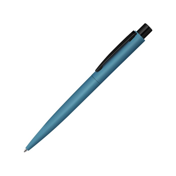 Ручка шариковая металлическая «LUMOS M» soft-touch, голубой/черный OA-187949.10 фото 1