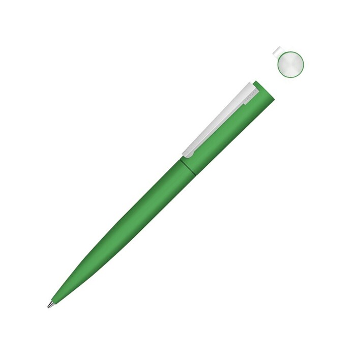 Металлическая шариковая ручка soft touch "Brush gum", зеленый OA-187991.03 фото 1