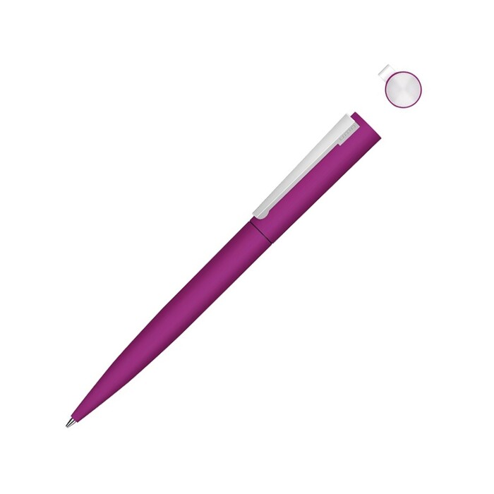 Металлическая шариковая ручка soft touch "Brush gum", розовый OA-187991.11 фото 1
