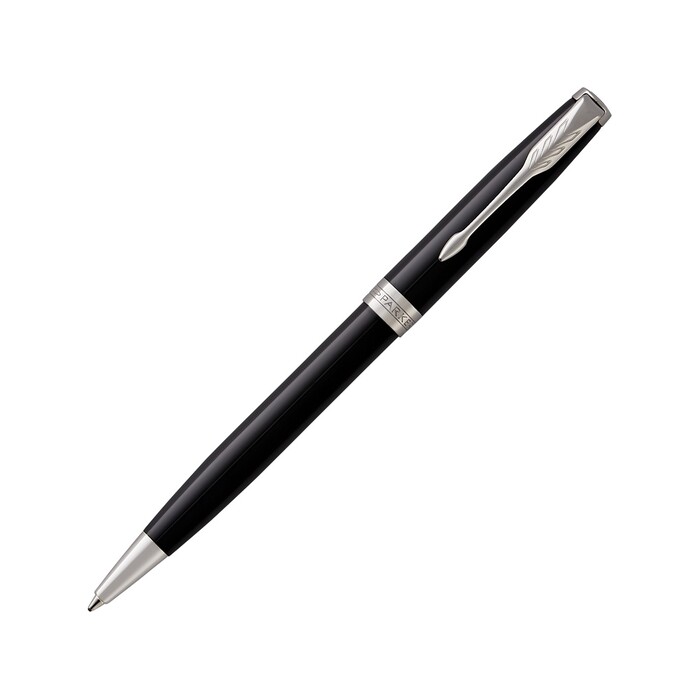 Ручка шариковая «Parker Sonnet Core Black Lacquer CT», черный/серебристый черный глянцевый/серебристый OA-1931502 фото 1