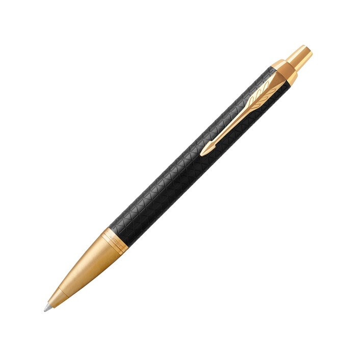 Шариковая ручка Parker IM Premium Black GT, стержень: M, цвет чернил: blue, в подарочной упаковке. черный, золотистый OA-1931667 фото 1