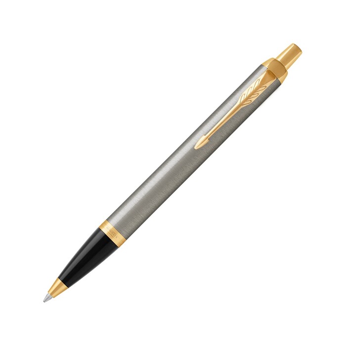 Ручка шариковая «Parker IM Core Brushed Metal GT», серебристый/золотистый серебристый/черный/золотистый OA-1931670 фото 1