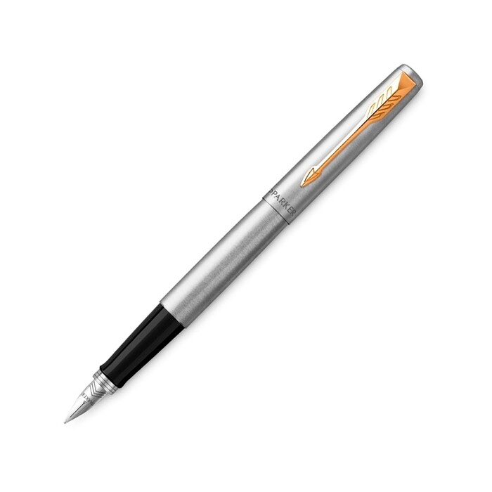 Перьевая ручка Parker Jotter Stainless Steel GT, Mblue серебристый, золотистый, черный OA-2030948 фото 1