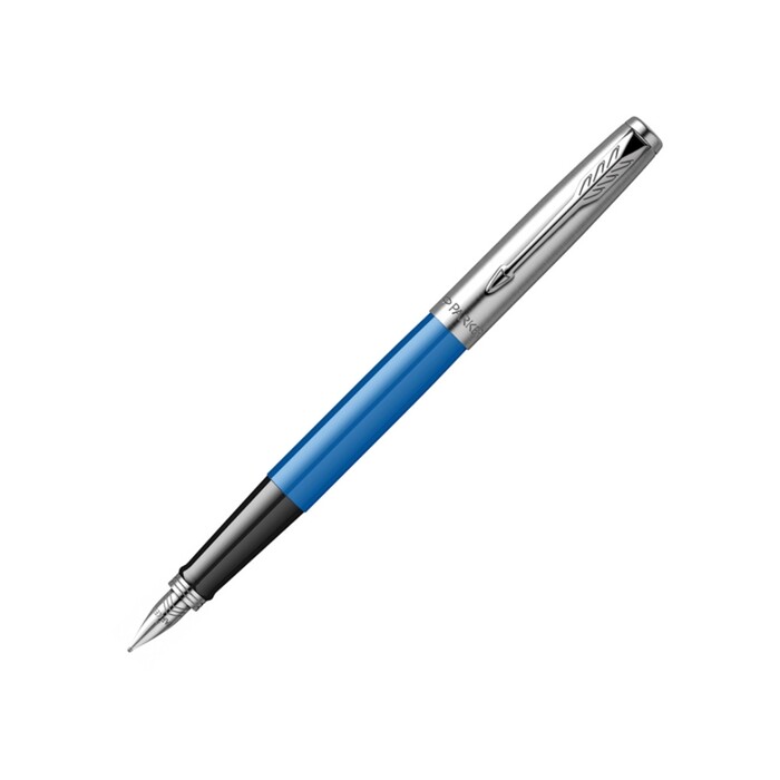 Ручка перьевая Parker Jotter Originals Blue Chrom CT, перо: F, цвет чернил: blue, в подарочной упаковке серебристый, черный, синий OA-2096900 фото 1