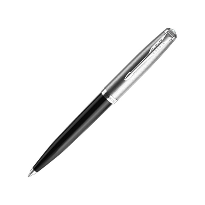 Шариковая ручка Parker 51 CORE BLACK CT, стержень: M, цвет чернил: black, в подарочной упаковке. черный, серебристый OA-2123493 фото 1
