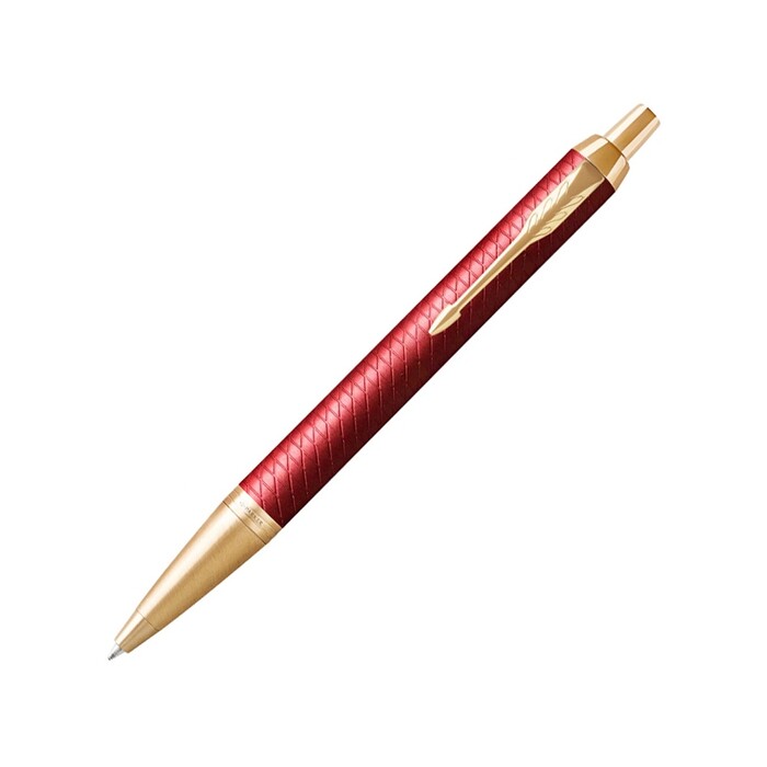 Шариковая ручка Parker IM Premium K318  Red GT, стержень: M, цвет чернил: blue, в подарочной упаковке. красный, золотистый OA-2143644 фото 1