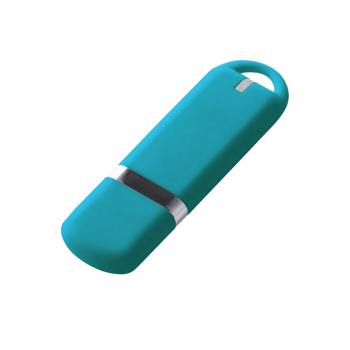 USB-флешка на 16 ГБ 3.0 USB, с покрытием soft-touch, голубой OA-3047.12.16 фото 1