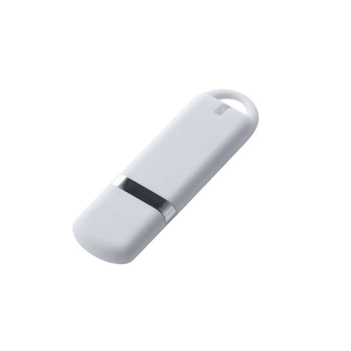 USB-флешка на 2 ГБ с покрытием soft-touch, белый OA-3048.06.2 фото 1