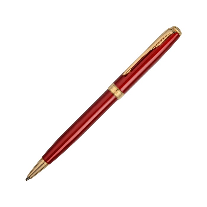 Ручка шариковая Parker модель SON13 RED GT BP F.BLK GB, красный/золотистый красный глянцевый/золотистый OA-306811 фото 1