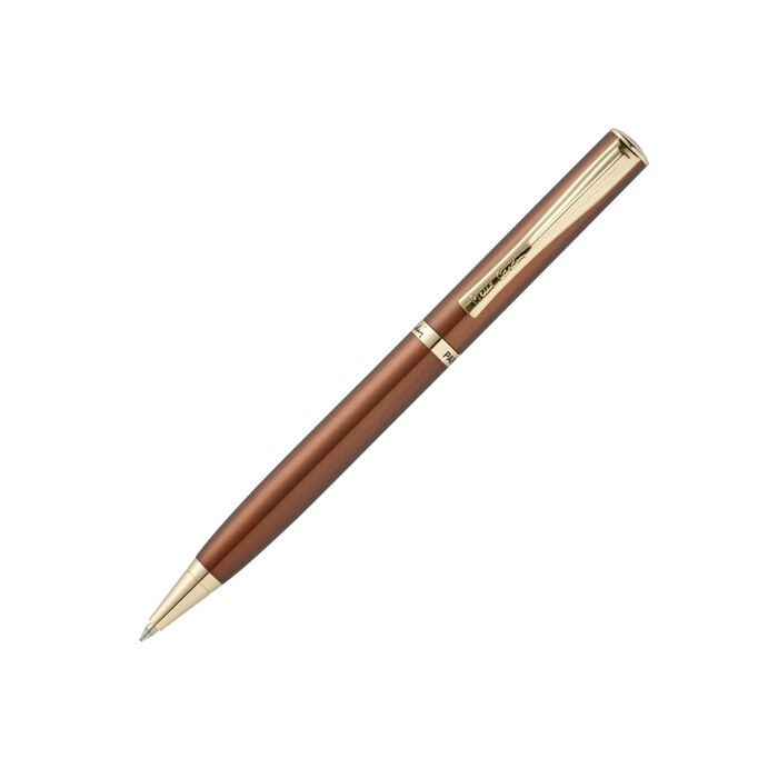 Ручка шариковая ECO с поворотным механизмом. Pierre Cardin коричневый/золотистый OA-417367 фото 1
