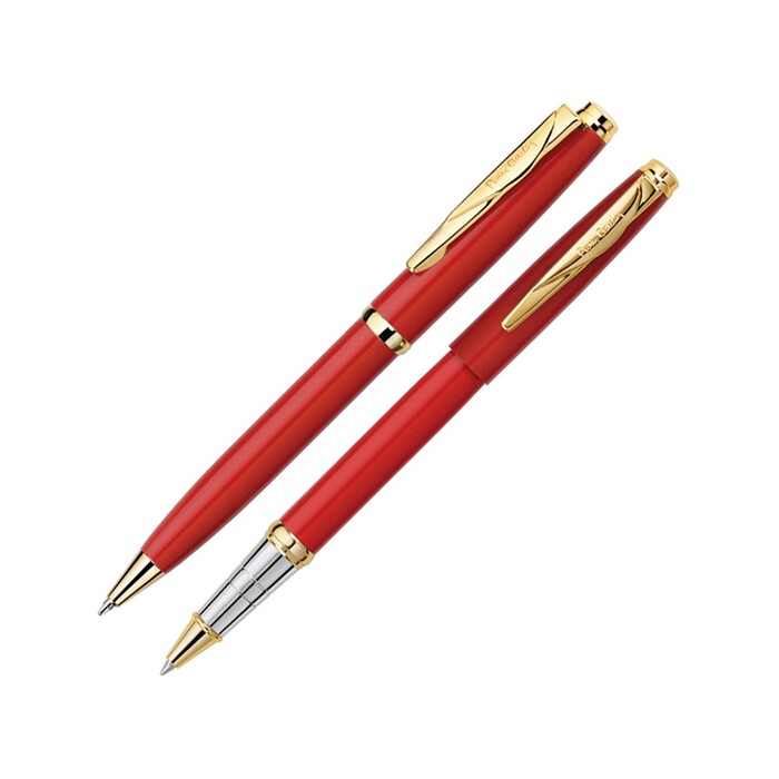 Набор Pierre Cardin PEN&PEN: ручка шариковая + роллер. Цвет - красный. Упаковка Е. OA-417547 фото 1