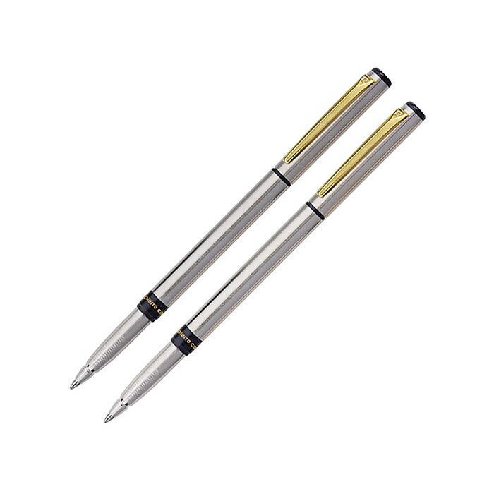 Набор Pierre Cardin PEN&PEN: ручка шариковая + роллер. Цвет - серебристый. Упаковка Е. OA-417739 фото 1