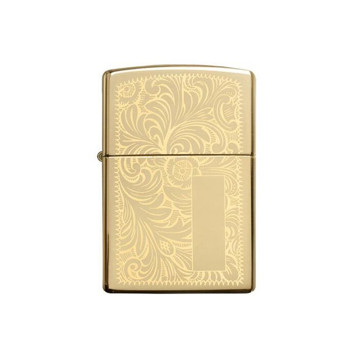 Зажигалка ZIPPO Venetian с покрытием High Polish Brass, латунь/сталь, золотистая, 38x13x57 мм OA-422100 фото 1