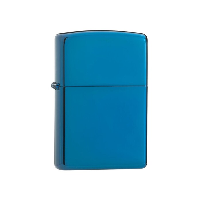 Зажигалка ZIPPO Classic с покрытием Sapphire™, латунь/сталь, синяя, глянцевая, 38x13x57 мм OA-422113 фото 1