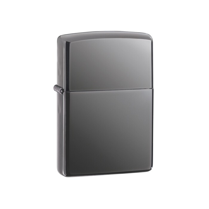 Зажигалка ZIPPO Classic с покрытием Black Ice, латунь/сталь, чёрная, глянцевая, 38x13x57 мм черный OA-422114 фото 1