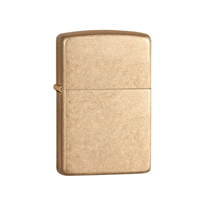 Зажигалка ZIPPO Armor™с покрытием Tumbled Brass, латунь/сталь, золотистая, матовая, 38x13x57 мм OA-422115 фото 1