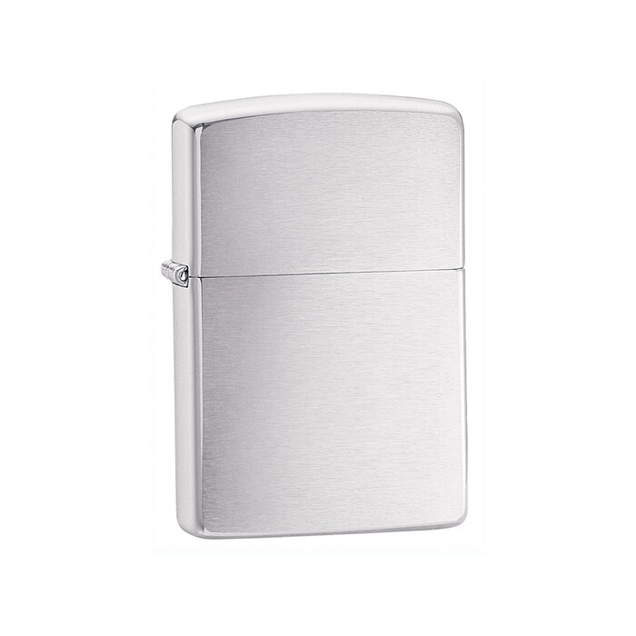 Зажигалка ZIPPO Classic с покрытием Brushed Chrome, латунь/сталь, серебристая, матовая, 38x13x57 мм OA-422135 фото 1