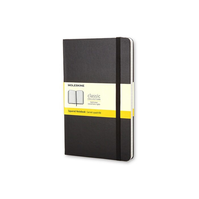 Записная книжка Moleskine Classic (в клетку) в твердой обложке, Large (13х21см), черный OA-50511207 фото 1