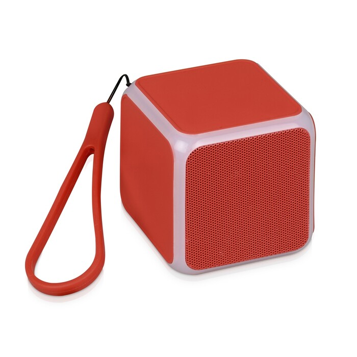 Портативная колонка «Cube» с подсветкой, красный OA-5910801 фото 1