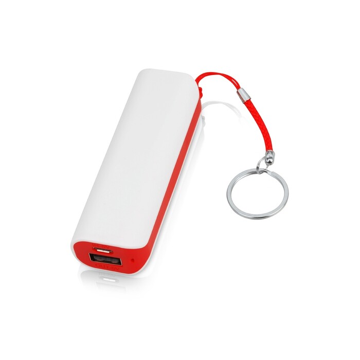 Портативное зарядное устройство (power bank) Basis, 2000 mAh, красный белый/красный OA-592401 фото 1