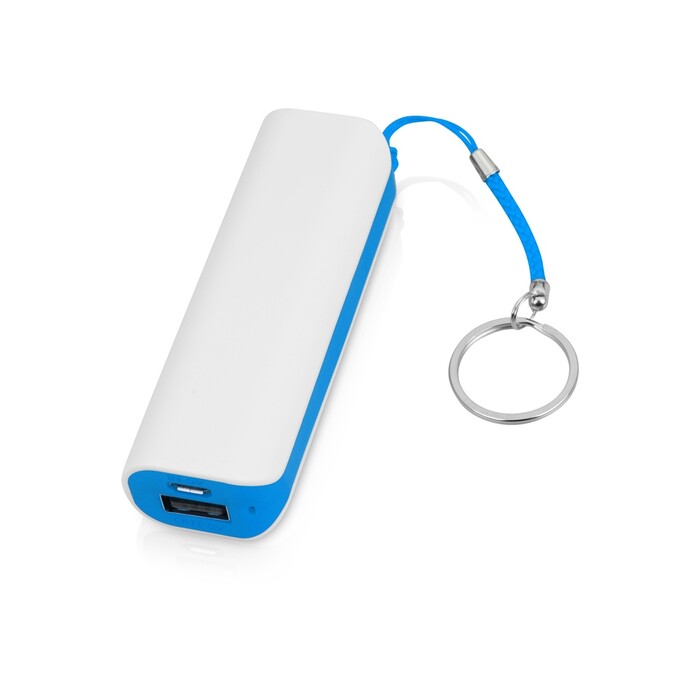 Портативное зарядное устройство (power bank) Basis, 2000 mAh, белый/светло-голубой белый/голубой OA-592412 фото 1