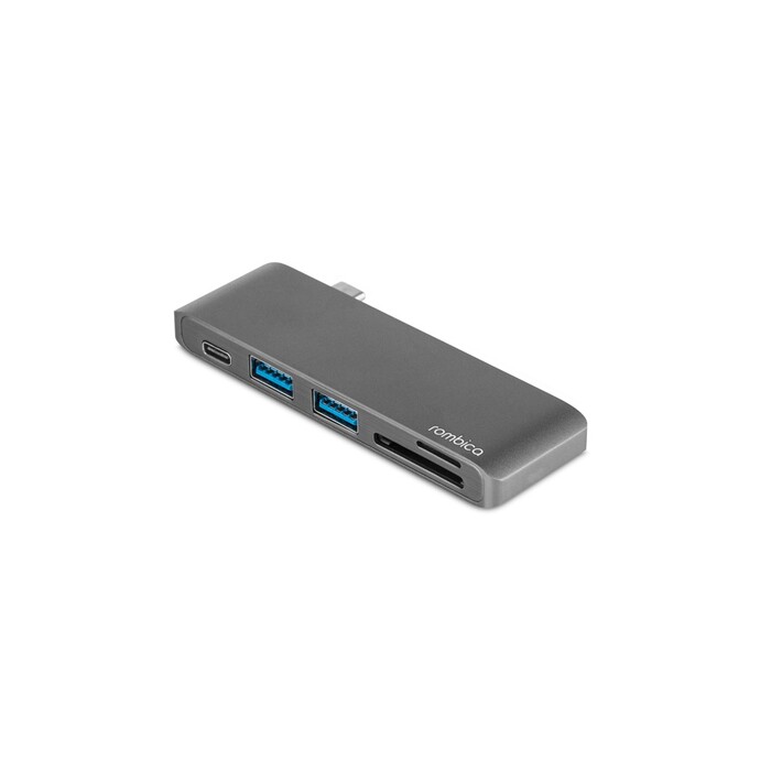 Сетевой USB адаптер/концентратор 5 в 1 Rombica Type-C M2, серый OA-595556 фото 1