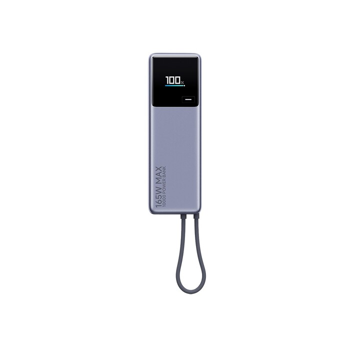 Внешний аккумулятор со встроенным кабелем Xiaomi 165W Power Bank 10000mAh (Integrated Cable) GL серый OA-595990 фото 1