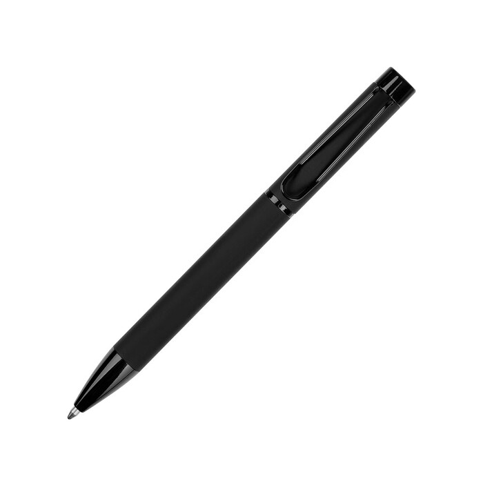 Металлическая шариковая ручка "Black Lama", софт-тач, черный OA-61091.07 фото 1