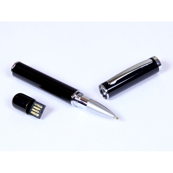 USB-флешка на 16 Гб в виде ручки с мини чипом, черный OA-6566.16.07 фото 1