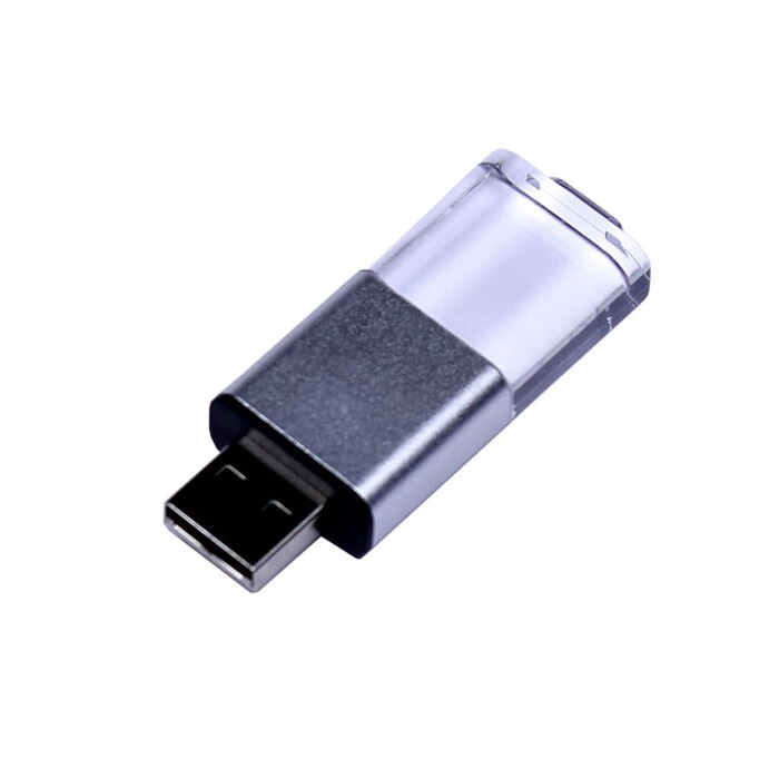 USB-флешка промо на 32 Гб прямоугольной формы, выдвижной механизм, черный OA-6580.32.07 фото 1