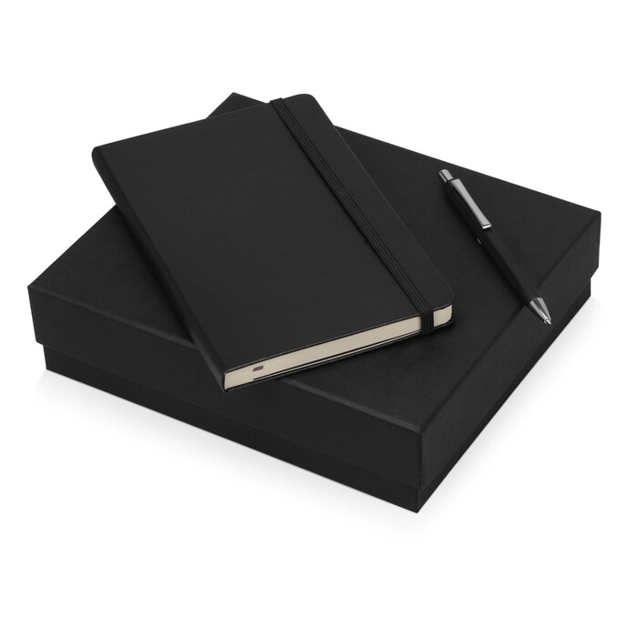 Подарочный набор Moleskine Hemingway с блокнотом А5 и ручкой, черный OA-700368.02 фото 1