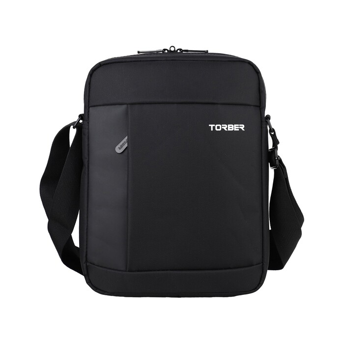 Сумка кросс-боди TORBER, черный, нейлон, 21,5 х 17 х 6 см OA-73492 фото 1
