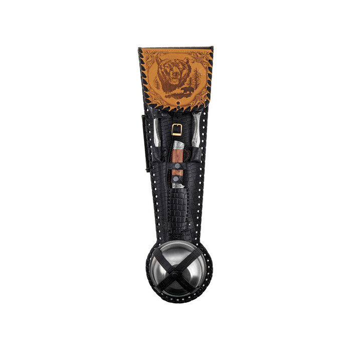 Набор "Походный" серебристый, черный OA-809999 фото 1