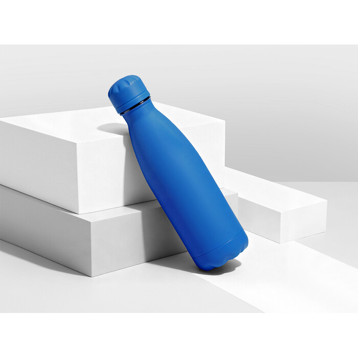 Вакуумная термобутылка "Vacuum bottle C1", soft touch, 500 мл, синий классический OA-821352clr фото 1